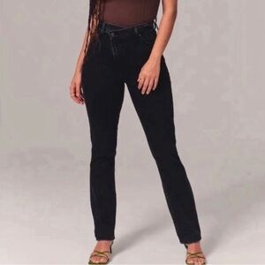 Abercrombie 90s slim straight ultra high rise // cross waist